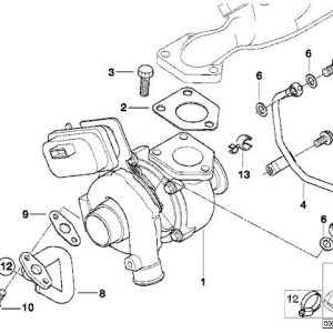 TURBOSPRĘŻARKA BMW E38 740D REGENERACJA- 740D 245-255 PS